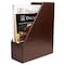 Dacasso Dark Brown Bonded Leather Magazine Rack AG-3682 - alternate 4